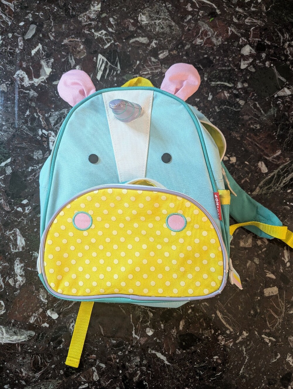 Skip Hop -  Kids Unicorn Backpack - Aqua, Yellow & Pink